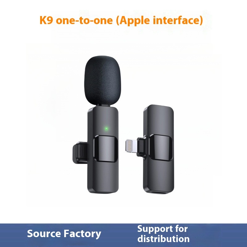 Magnetic suction wireless collar clip microphone k9 trembles outdoor live video noise reduction monitor reverberation source factory private model
