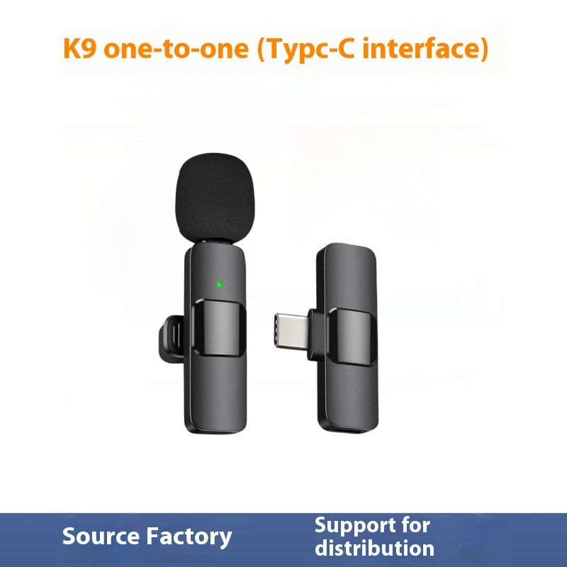 Magnetic suction wireless collar clip microphone k9 trembles outdoor live video noise reduction monitor reverberation source factory private model