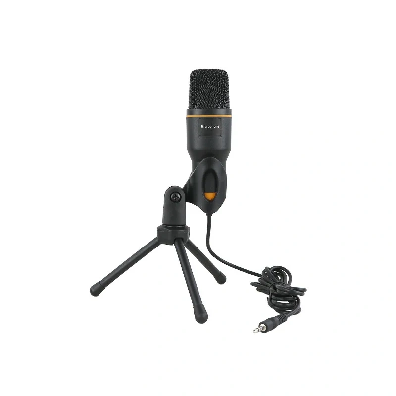 condenser microphone mobile phone computer live broadcast Karaoke wired recording microphone with bracket set foreign trade