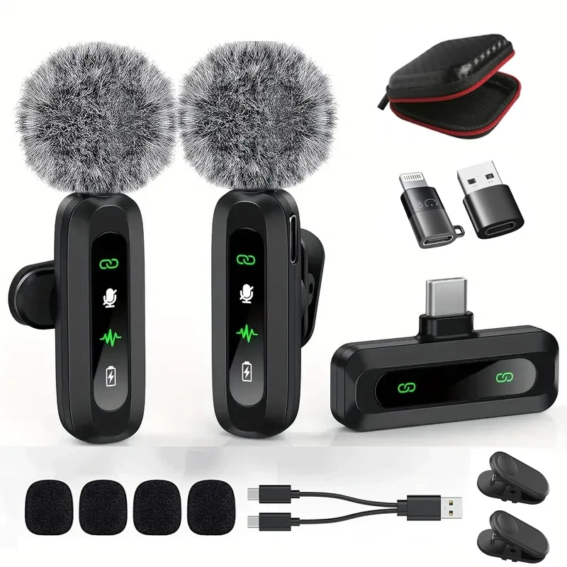 private model wireless collar microphone radio noise reduction recording broadcast small microphone shooting collar microphone