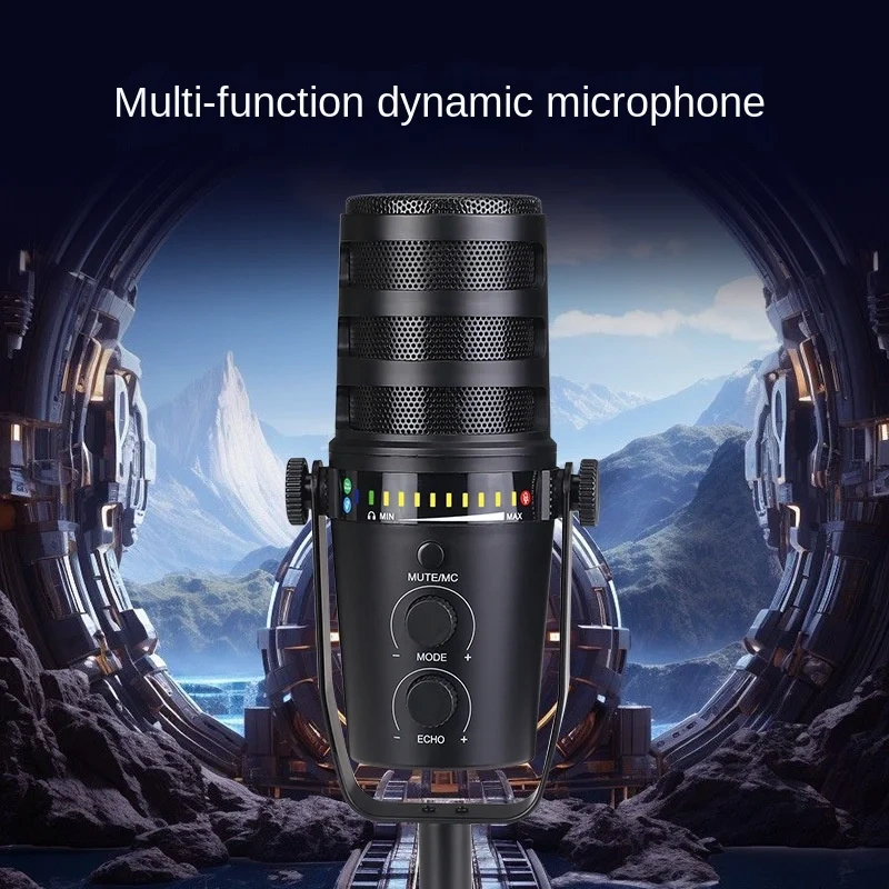 Dynamic Microphone Live Microphone Professional Recording Karaoke Conference Mobile Computer Game Sound Card Microphone Full Set