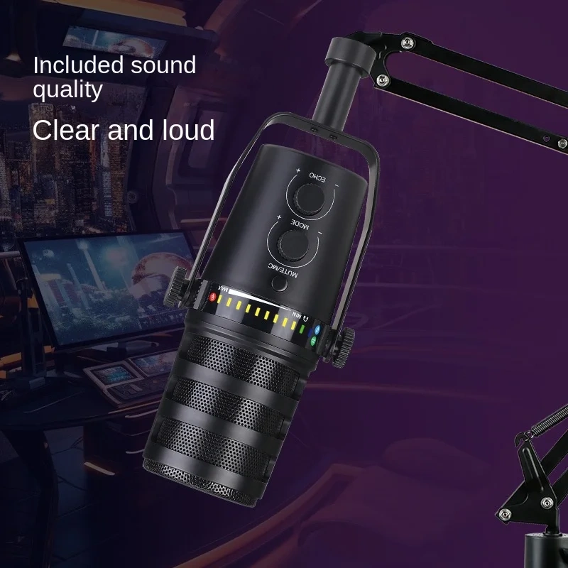 Dynamic Microphone Live Microphone Professional Recording Karaoke Conference Mobile Computer Game Sound Card Microphone Full Set