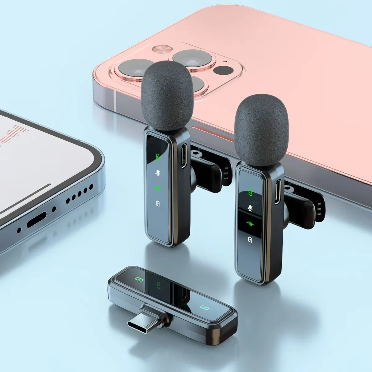 private model wireless collar microphone radio noise reduction recording broadcast small microphone shooting collar microphone