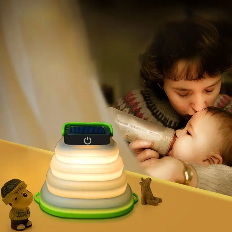 Solar Camping Light Outdoor Camping Light Tent Light Portable Mobile Stall Portable Folding Solar Light