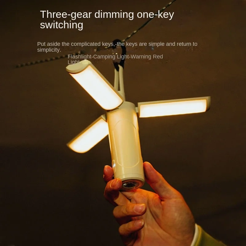 Multifunctional Folding Outdoor Camping Light Long Battery Life Atmosphere Camping Outdoor Lighting Charging Tent Portable