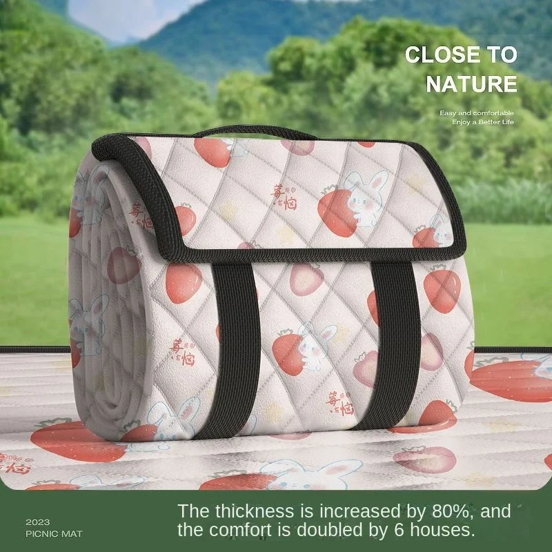 Picnic Mat Moisture-proof Mat Thickened Camping Beach Picnic Spring Outing Waterproof Portable Lawn Mat Floor Mat Outdoor Tent