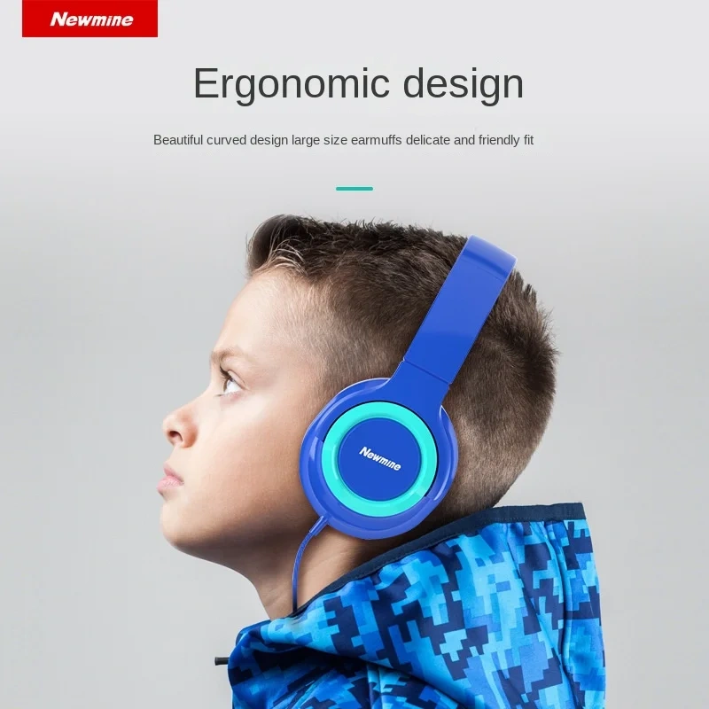 Newman T08 Children's Headphones Wired Sound Insulation Noise Reduction Student Learning Headphones Universal for Boys and Girls