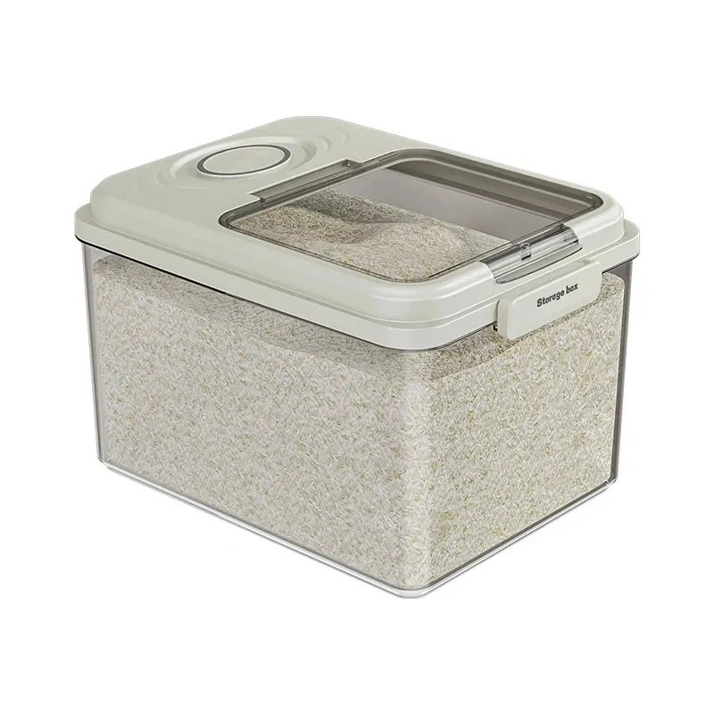 Thickened Rice Bucket Sealed Household Insect-proof and Moisture-proof Rice Box Rice Storage Box Rice Tank Flour Storage Tank