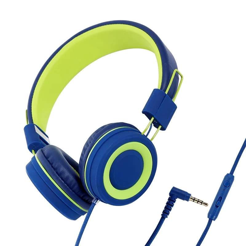Popular Children's Earphones Head-mounted Wired Color Notebook Phablet Mobile Phone Learning Online Class Gift Earphones