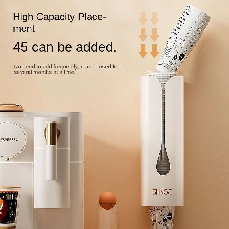 Disposable Cup Cup Picker Water Dispenser Water Cup Rack Wall Hanging Storage Kitchen Rack Paper Cup Holder Cup Holder