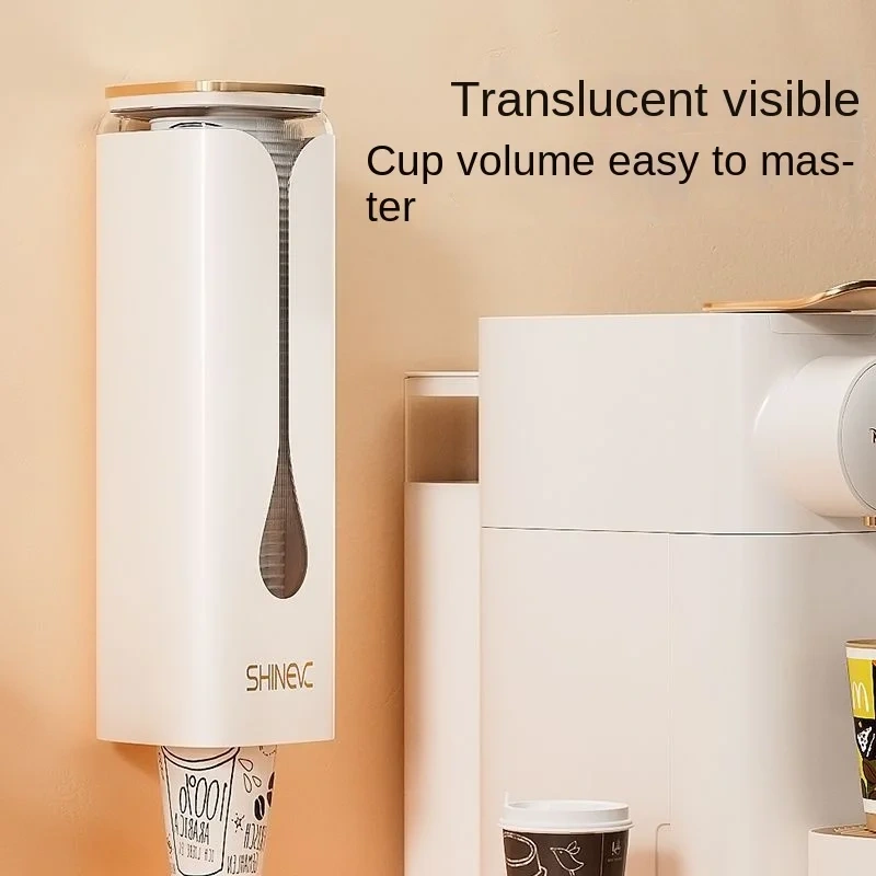 Disposable Cup Cup Picker Water Dispenser Water Cup Rack Wall Hanging Storage Kitchen Rack Paper Cup Holder Cup Holder