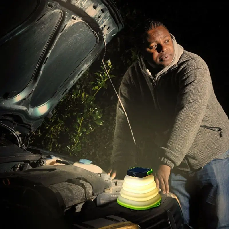Solar Camping Light Outdoor Camping Light Tent Light Portable Mobile Stall Portable Folding Solar Light