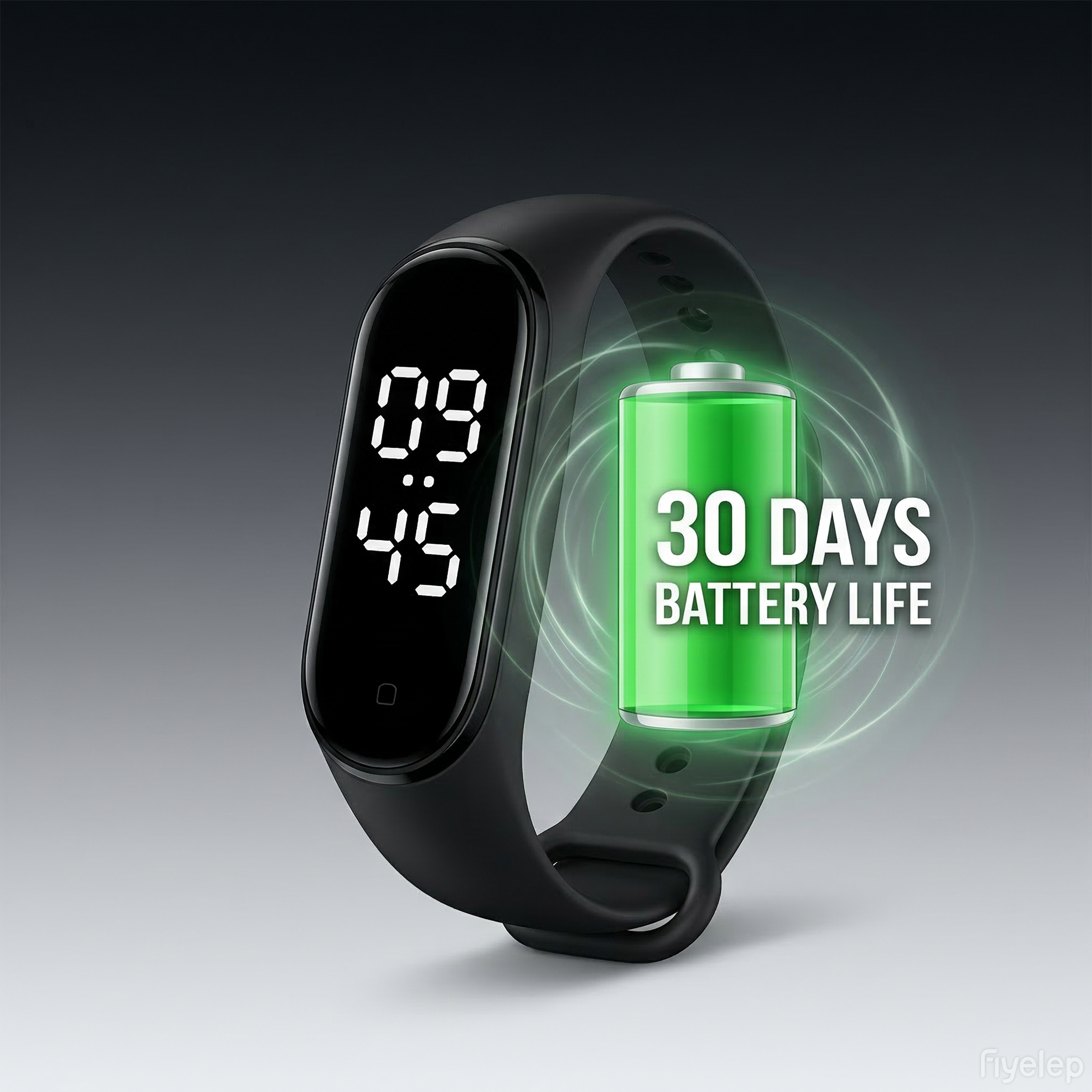 LED Digital Watch for Students – Waterproof Sports Bracelet with Comfortable Silicone Band, Crystal Clear LED Display, Durable Electronic Wristwatch for Daily Wear