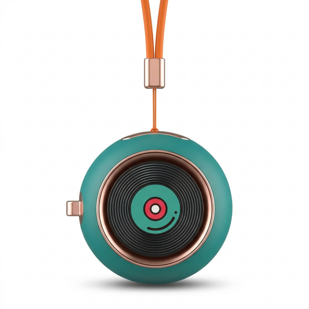 Portable Neck Fan with Hidden Air Duct & Powerful Airflow - Retro Design Instant Cool Relief Fan for Travel & Sports