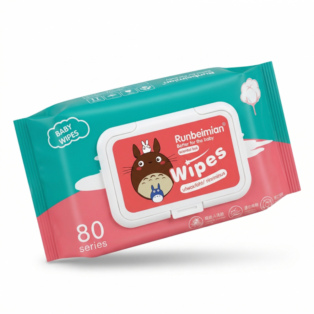 Baby Wipes 80 Sheets - Ultra-Soft Gentle Pure Water Formula, Hypoallergenic Wipes Safe for Sensitive Skin