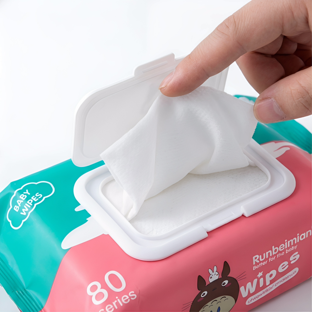 Baby Wipes 80 Sheets - Ultra-Soft Gentle Pure Water Formula, Hypoallergenic Wipes Safe for Sensitive Skin