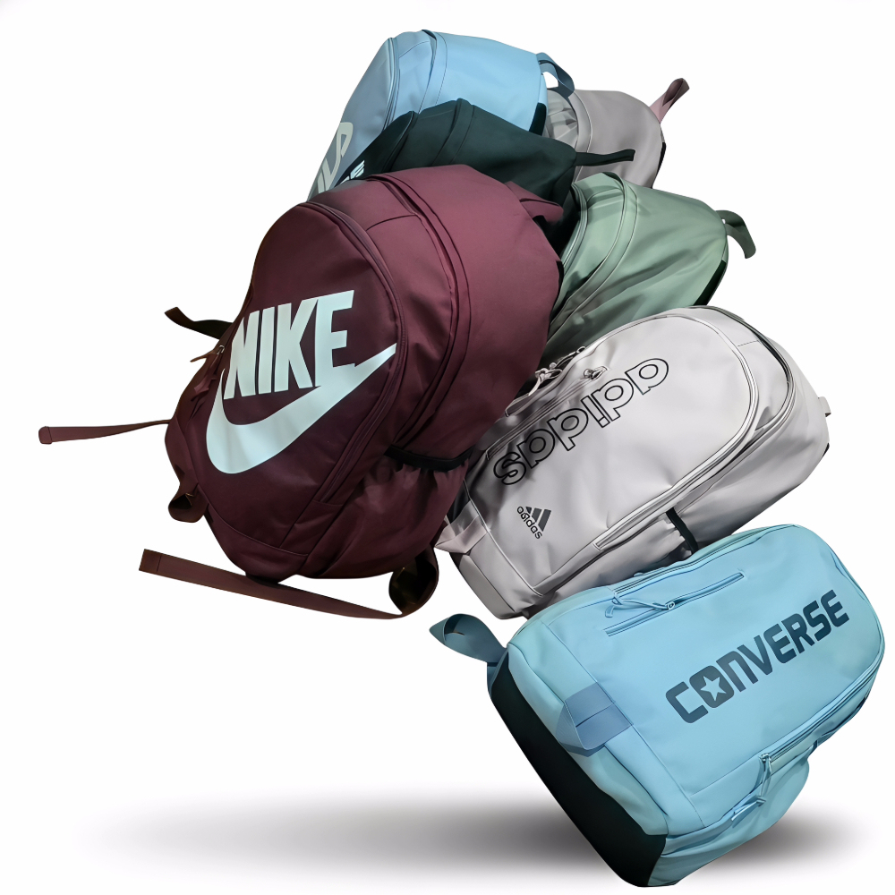 Multi-Brand Casual Backpack - Padded Laptop Protection, Water-Resistant Fabric & Smart Storage System for Travel & Daily Use
