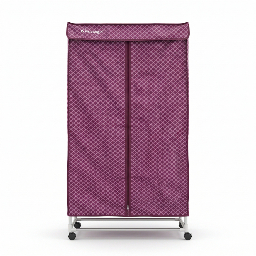 Electric Clothes Dryer Cabinet - 1200W Powerful Drying, 360° Hot Air Circulation with Overheat Protection for Home