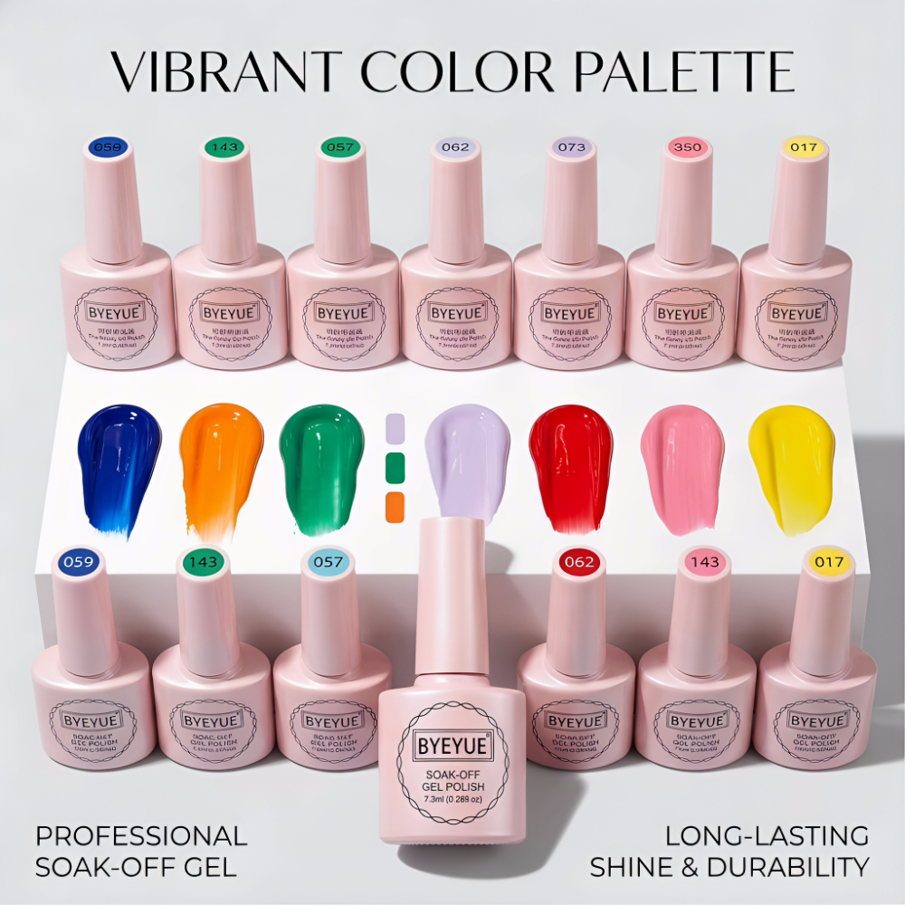Professional UV Gel Nail Polish - 7.3ml Safe Soak-Off Gel with Smooth Application, High Gloss & Long-Lasting Wear