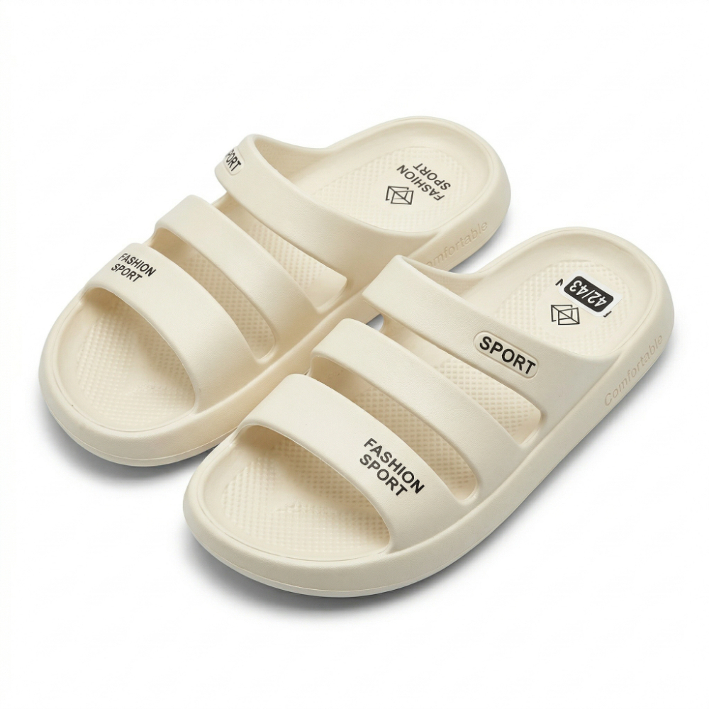 Anti-Slip Quick-Dry Shower Slides - Soft Lightweight EVA Sport Fashion Slippers with Ergonomic Comfort for Home & Outdoor