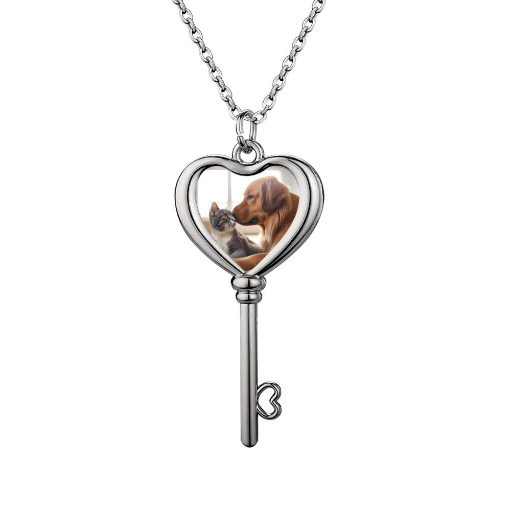 Heart Shaped Key Necklace