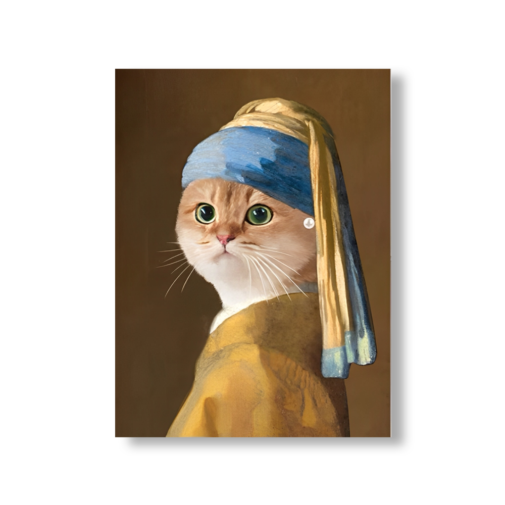 Girl with a Pearl Earring - Custom Pet Portrait