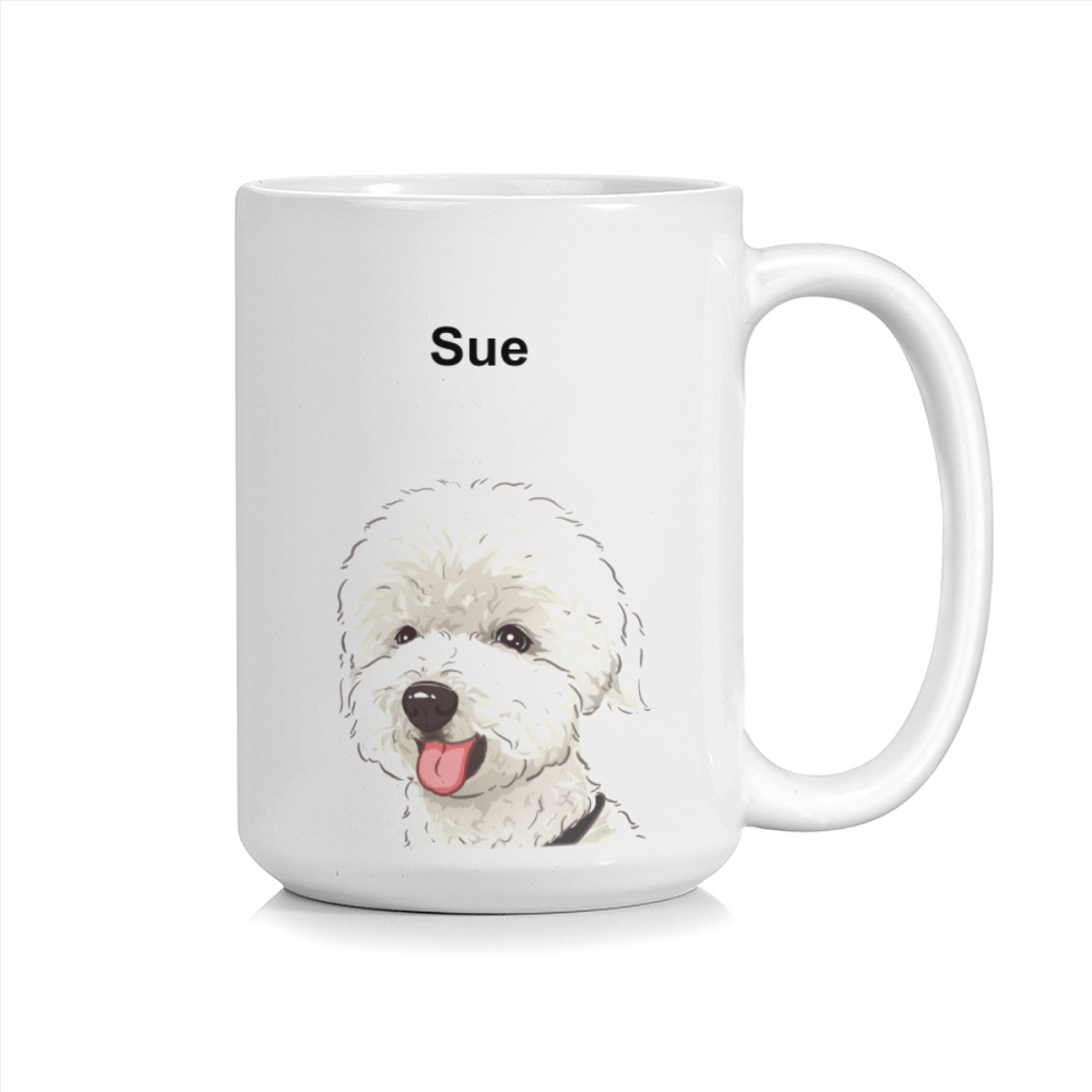 Modern Pet Portrait Mug