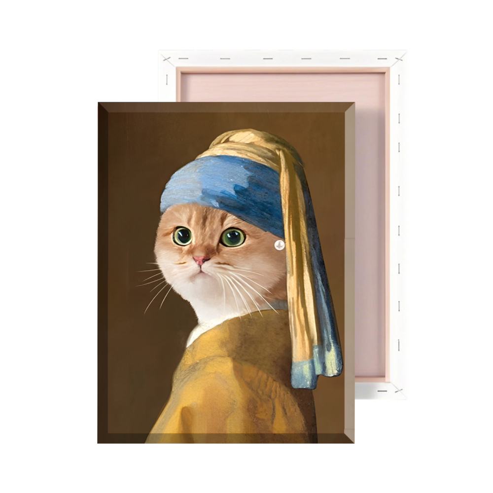 Girl with a Pearl Earring - Custom Pet Portrait