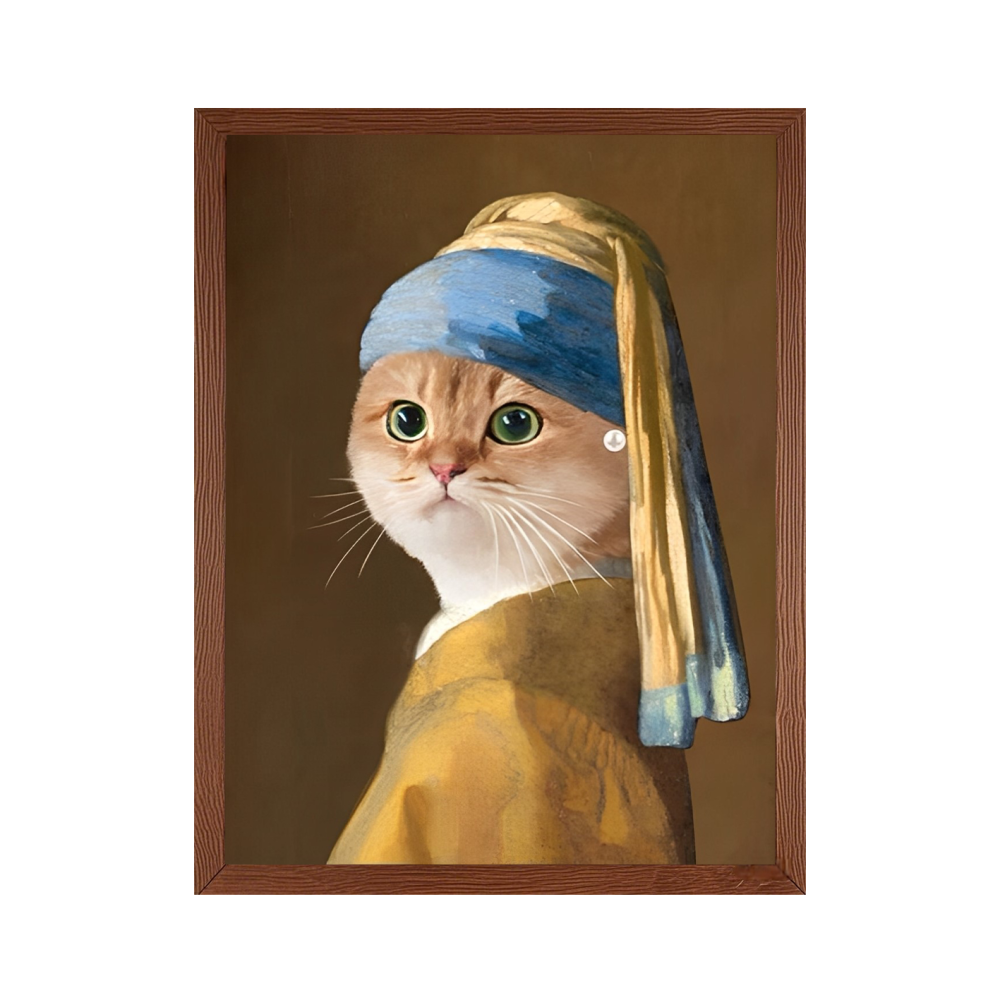 Girl with a Pearl Earring - Custom Pet Portrait