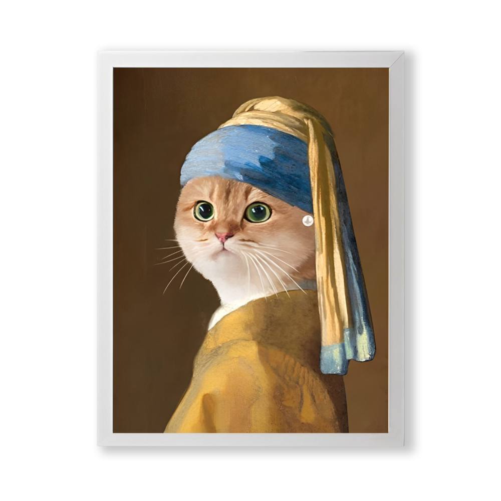 Girl with a Pearl Earring - Custom Pet Portrait