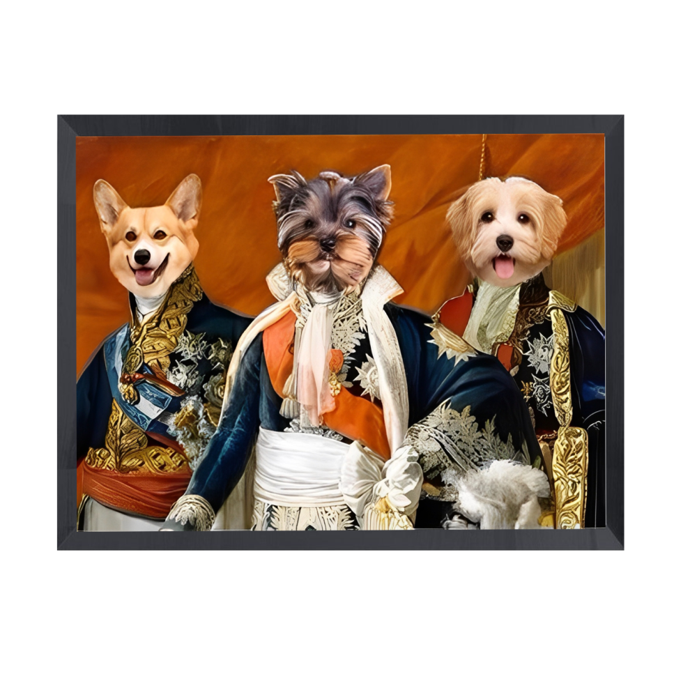 The Renaissance Trio - Custom Pet Portrait