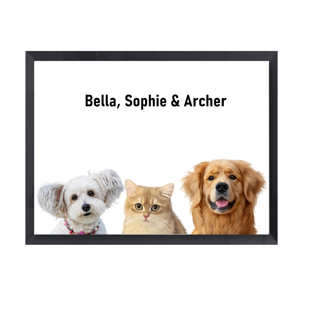 Three Pets Portrait