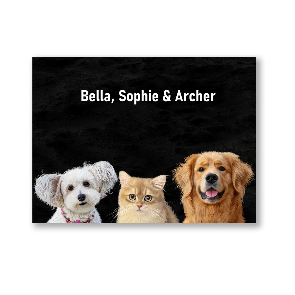Three Pets Portrait