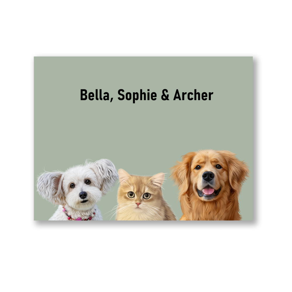Three Pets Portrait