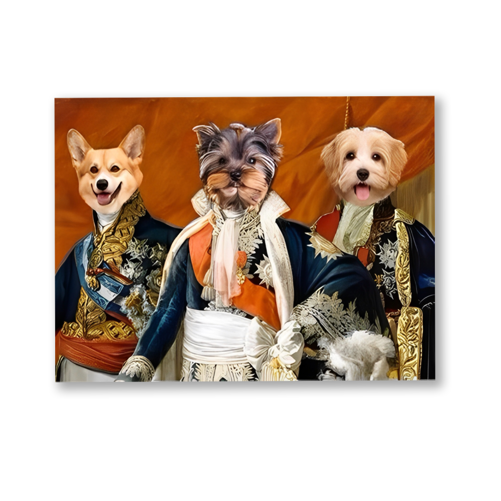 The Renaissance Trio - Custom Pet Portrait
