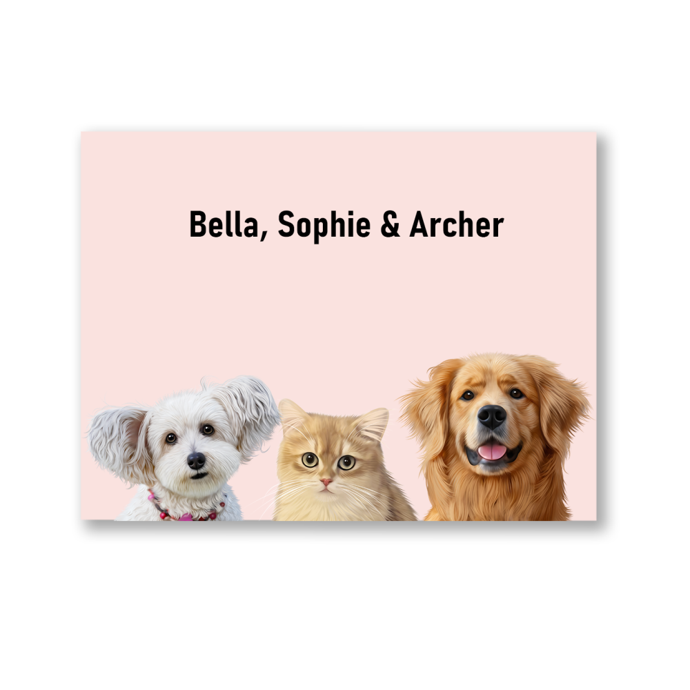 Three Pets Portrait