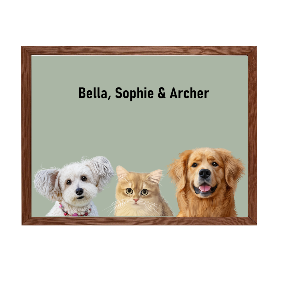 Three Pets Portrait