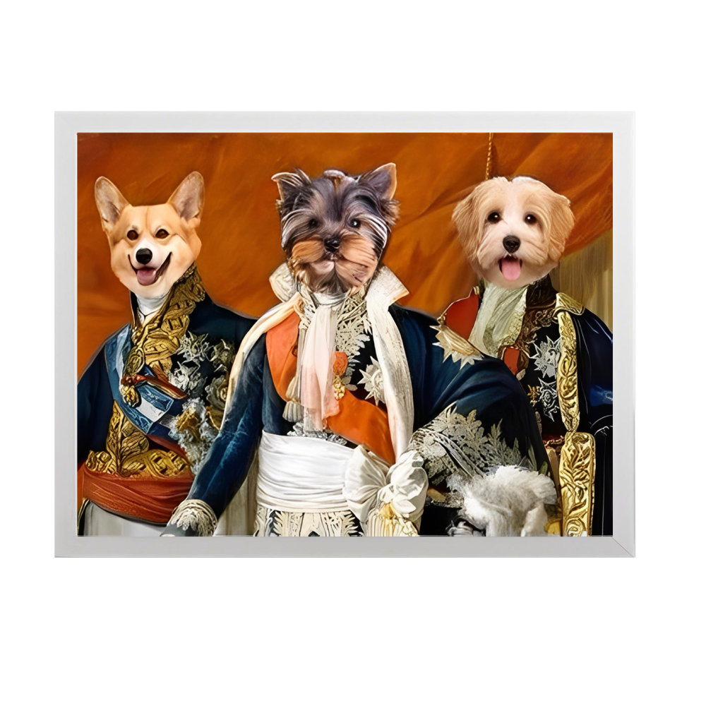 The Renaissance Trio - Custom Pet Portrait
