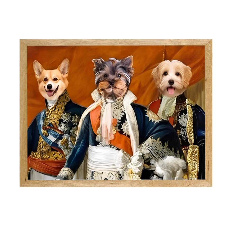 The Renaissance Trio - Custom Pet Portrait