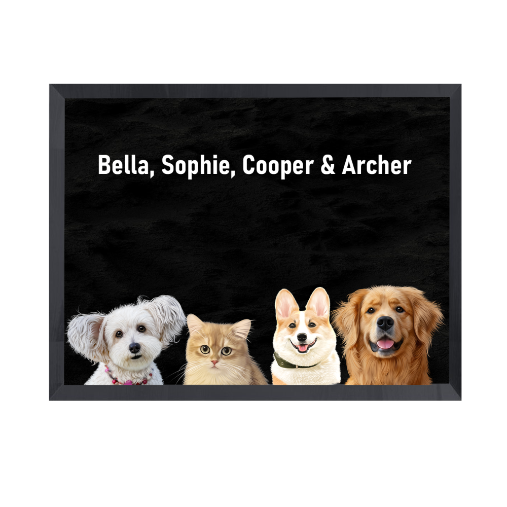 Four Pets Portrait
