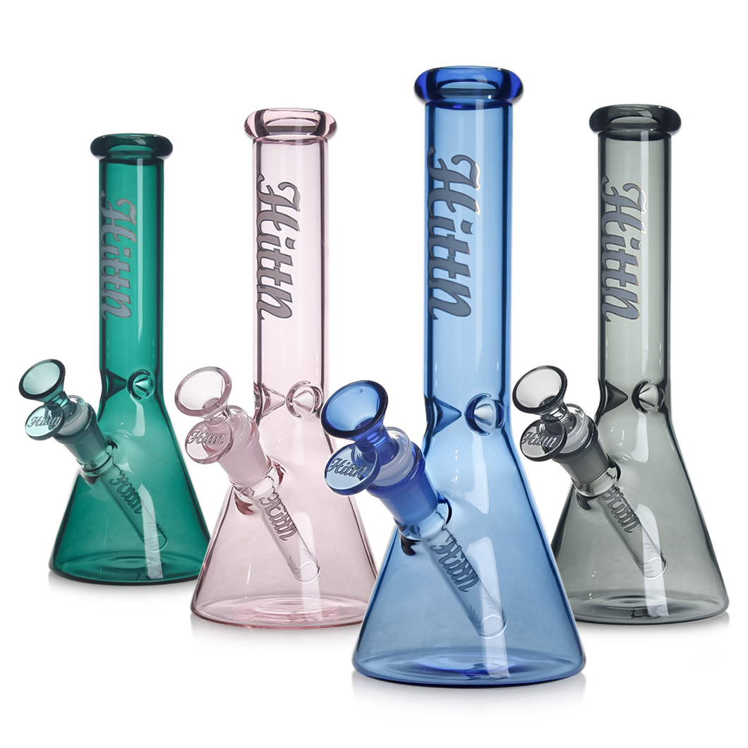 Hittn 10'' Color Glass Beaker Bong