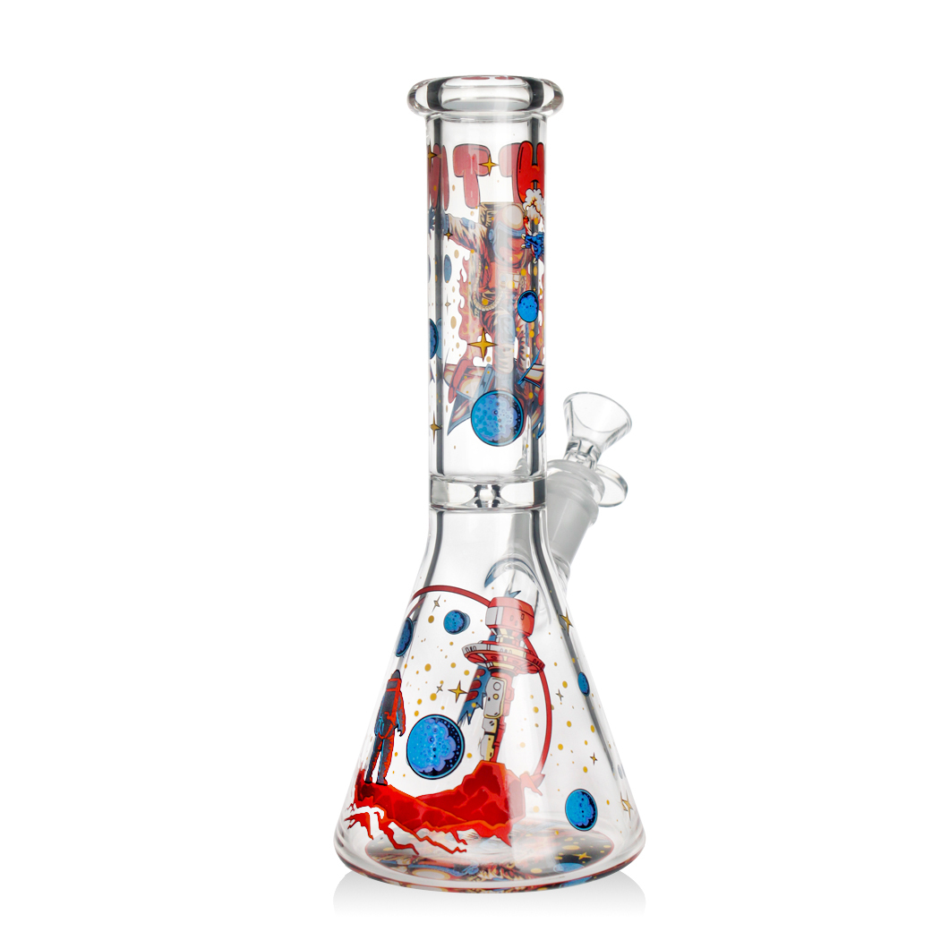 Hittn 10 '' Creative Decal Beaker Bong