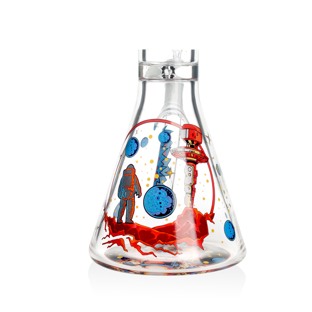 Hittn 10 '' Creative Decal Beaker Bong