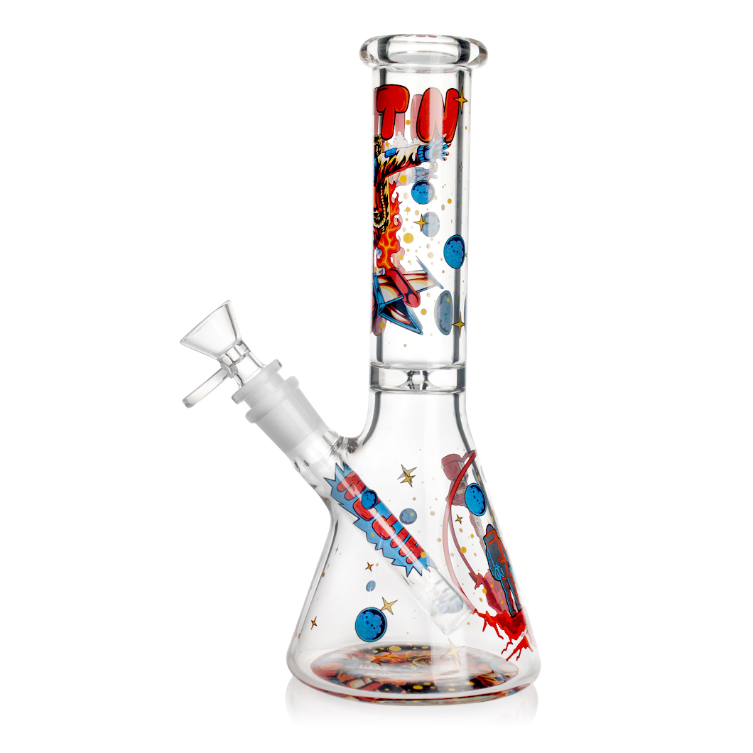 Hittn 10 '' Creative Decal Beaker Bong