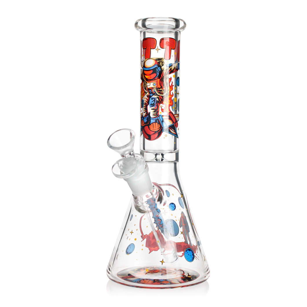 Hittn 10 '' Creative Decal Beaker Bong