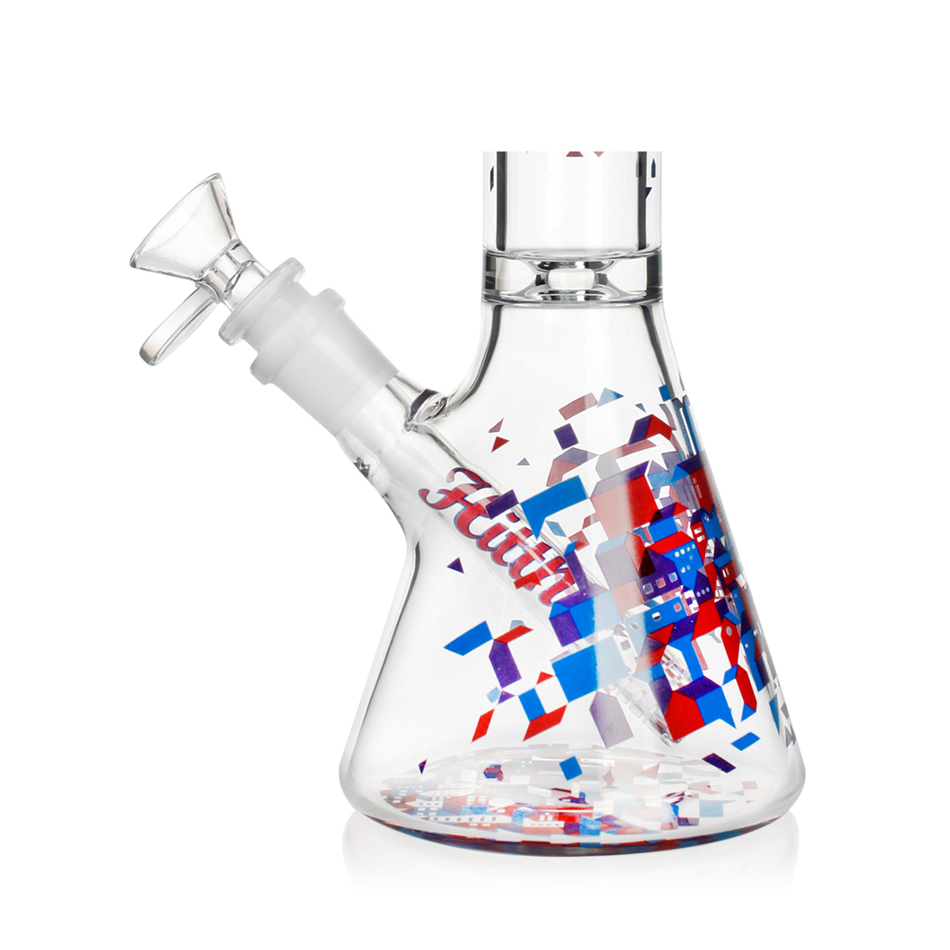 Hittn 10'' Classic Beaker Bong with Unique Decals