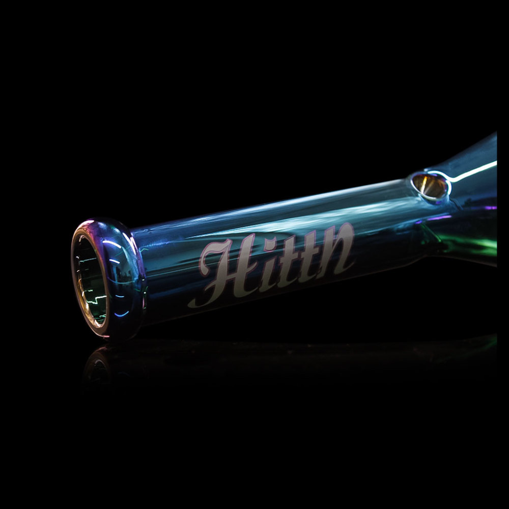 Hittn 10'' Holographic Rainbow Color Glass Beaker Bong