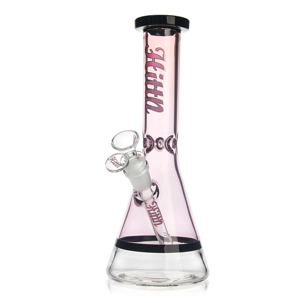10'' Color Glass Beaker Bong with Ice Catcher