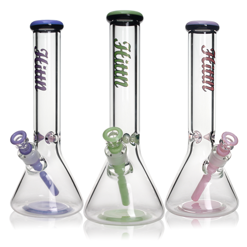 Hittn 9mm Thick Glass Beaker Bong 13.5''