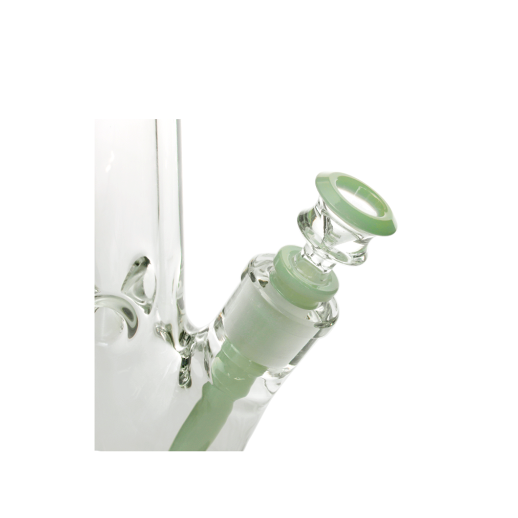 Hittn 9mm Thick Glass Straight Tube Bong 14 ''